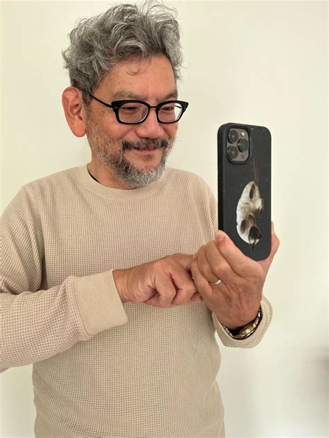 Anno Hideaki Gainax Absurdres Highres Boy Birthday Cat Cellphone Director Glasses