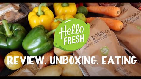 Hello Fresh Meals Food Box Subscription April 2020 Review Unboxing Cooking 1st Meal