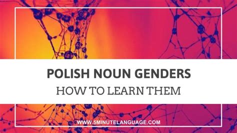 Polish Noun Genders How To Learn Them 5 Minute Language