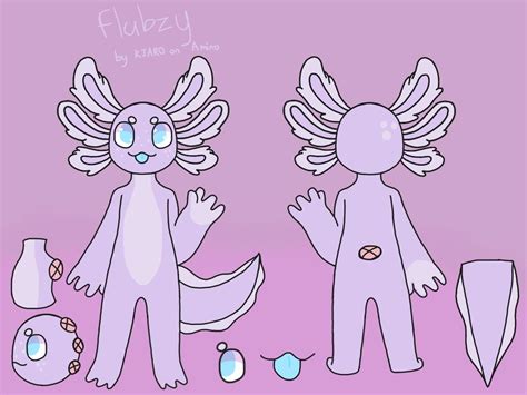 Flubzy The Axolotl My Main Rfursona