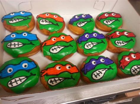Teenage Mutant Ninja Turtle Decorated Donuts Tmnt Donuts Ninja
