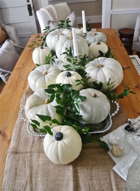 23 Fabulous Fall White Pumpkin Centerpiece Ideas White Pumpkin