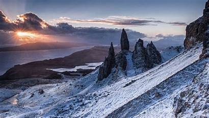 Scotland Wallpapers Landscape Desktop Scottish 1080p Snow