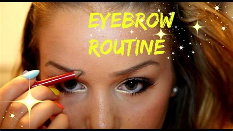 Eyebrow Routine How I Tweeze Shape And Frame My Brows Youtube
