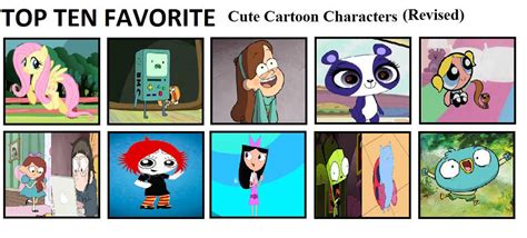 Top Ten Favorite Cute Cartoon Characters Revised By Mlp Vs Capcom On