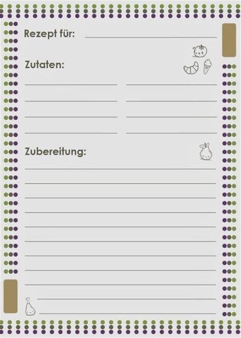 Rezeptvorlage word download / rechnungsvorlage für word kostenlos in deutscher version downloaden!. Freebie Friday Rezeptkarte | Kochbuch selbst gestalten ...