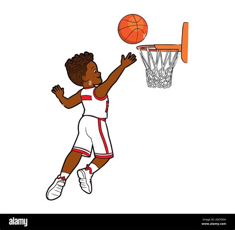 Boy Throw Basketball Imágenes Vectoriales De Stock Alamy
