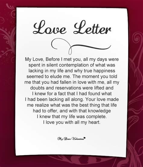 The tone should have genuine warmth. Write the best love letter for her or him by Zeemessage ...