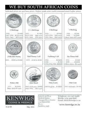 Why it's worth so much: Old South African Coins Price List Pdf 2020 - Fill Online, Printable, Fillable, Blank | pdfFiller
