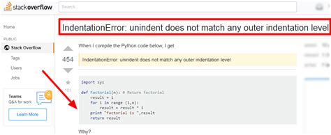 How To Fix Python Indentationerror Unindent Does Not Match Any Outer