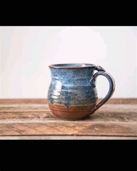 Blue Clay Coffee Cup Etsy Mugs Ceramics Pottery Mugs Blue Clay