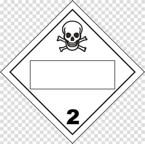 Placard Dangerous Goods Hazmat Class Gases Toxicity Poison Others