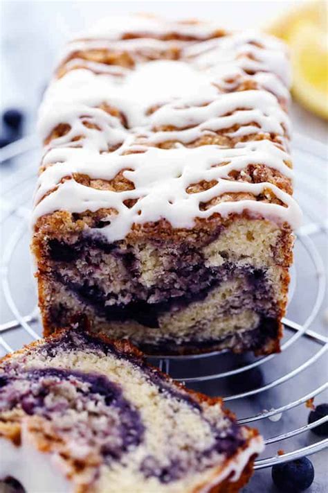 Blueberry Pie Muffin Bread With A Lemon Glaze Recipecritic