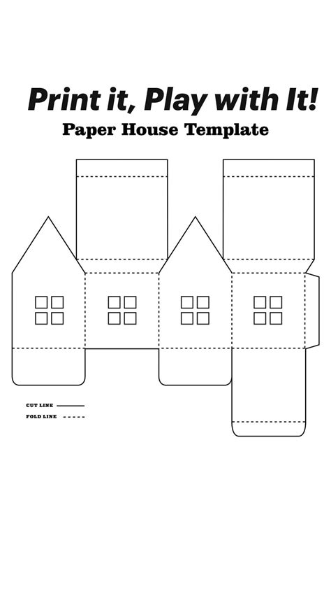 Printable Paper House Template Artofit
