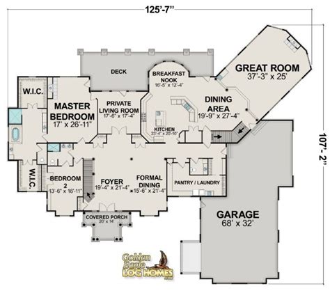 You do not have to spend a lot to have authentic plans drawn up except you really want to. Log Homes and Log Home Floor Plans Cabins by Golden Eagle ...