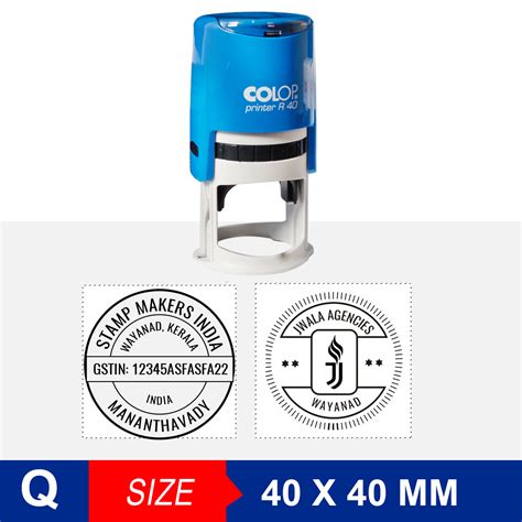 Colop Self Ink Round Stamp 40x40 Mm Online Stamp Makers India Stamp