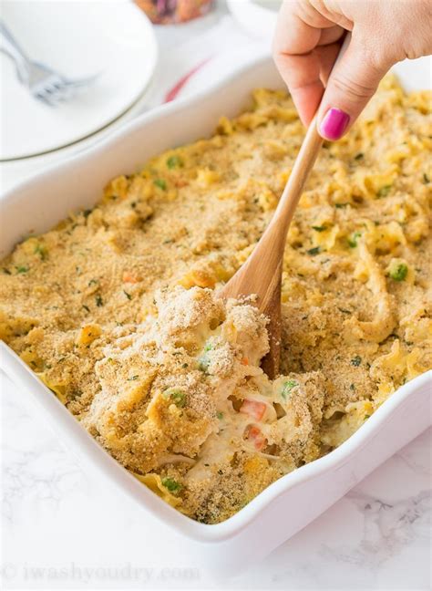 Easy Chicken Noodle Casserole I Wash You Dry
