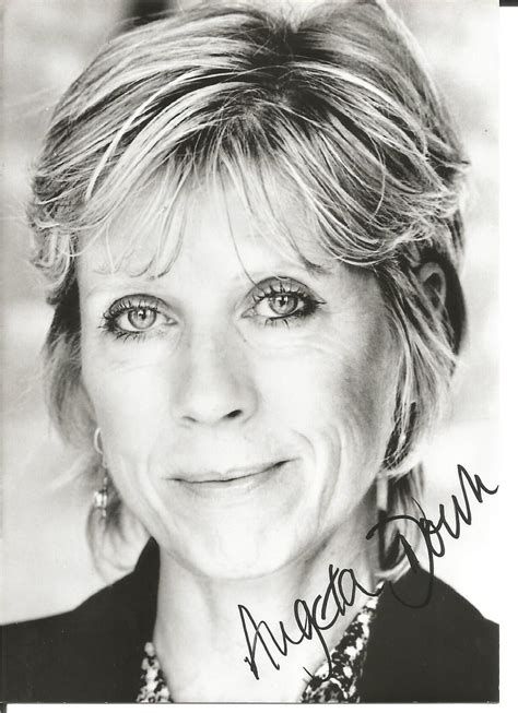 Angela Down Signed 6x4 Black And White Photo English Actres