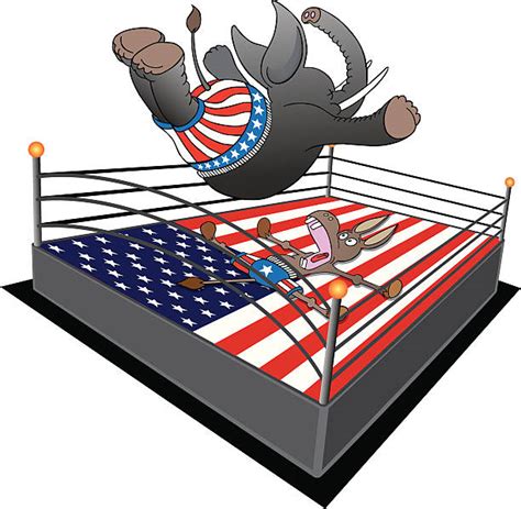 Cartoon Of The Boxing Ring Rope Illustrations Royalty Free Vector
