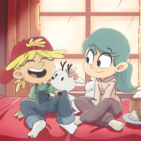 lana s new friends the loud house and hilda crossover [by ruhisuart] r hildatheseries