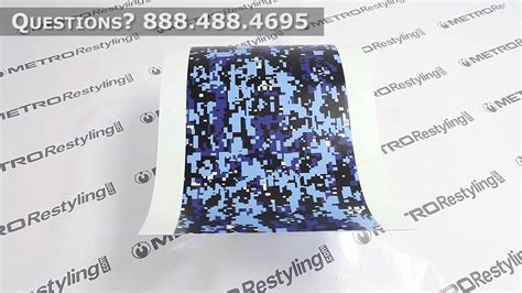 Metro Digital Baby Blue Camouflage Vinyl Wrap Youtube