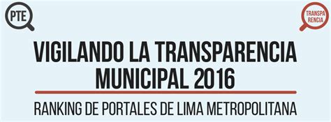 Ranking Gobiernos Locales De Lima Metropolitana Lima Cómo Vamos