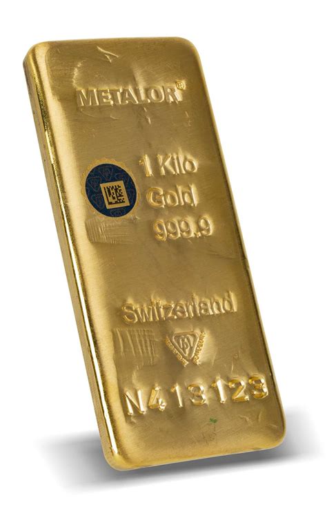 Metalor 1kg Cast Gold Bullion Bar Chards From £5164090