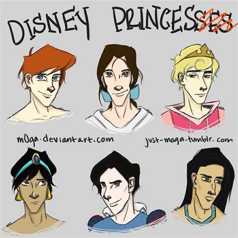 Disney Princesses By Artbymoga On Deviantart Disney Princes