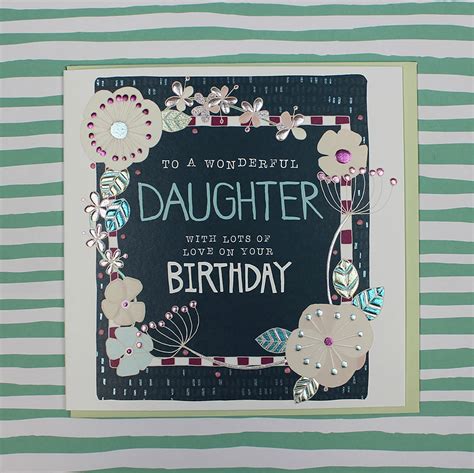Daughter Birthday Card Birthday Card For Your Daughter Etsy Uk