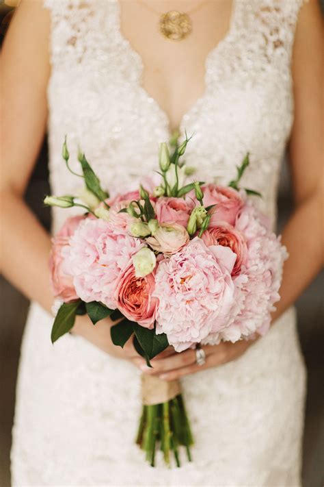 Pink Peony And Garden Rose Bouquet