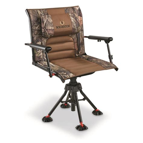 Bolderton 360 Comfort Swivel Hunting Chair With Armrests Mossy Oak