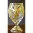 Antique Moser Cut Glass Vase With Gold And Platinum From 