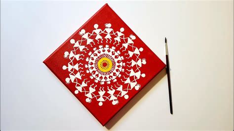 Warli Painting On Canvaswarli Art For Beginnersdiy Warli Artwarli