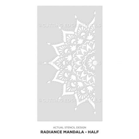 This intriguing pattern radiates energy and is perfect for furniture projects. Radiance Mandala Stencil | Estencil plantillas, Estencil y ...