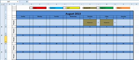 Printable Monthly Calendar For 2023 And Any Future Year Excel