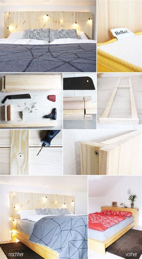 Weitere ideen zu ideen kopfteil, kopfteil, hippie schlafzimmer. Diy Bauen Kopfteil Bett Malm Ikea Hack Eve Mattress von ...