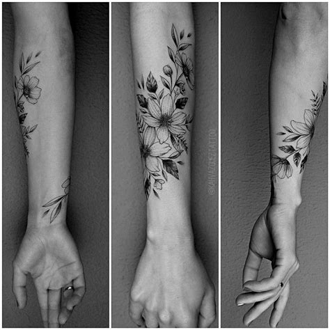 Pin On Vines And Flowers Tattoo