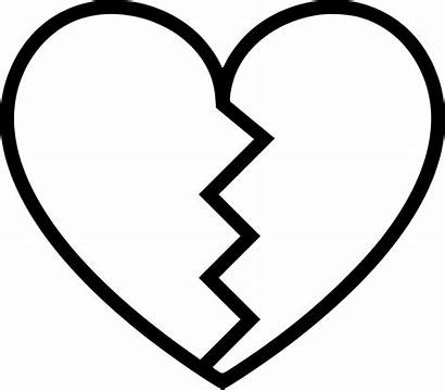 Broken Heart Drawing Background Line Icon Svg