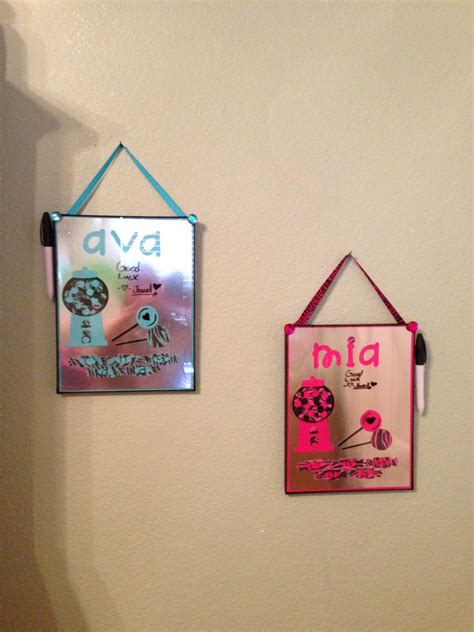 Attach a dry erase pen to the board using string. Dry erase boards made from dollar store frames | Crafts ...