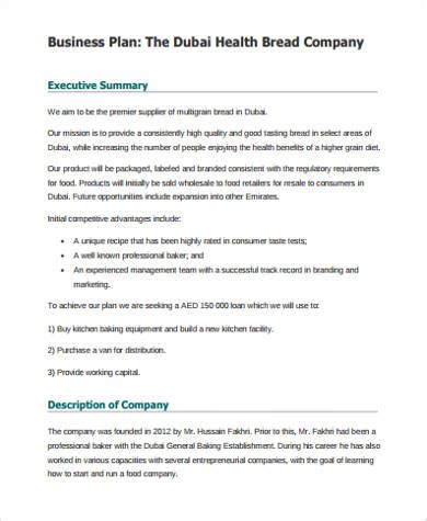 FREE 18+ Sample Bakery Business Plan Templates in MS Word ...