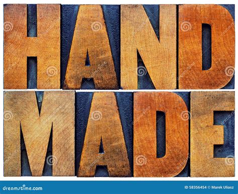 Handmade Word Abstract In Wood Type Stock Photo Image 58356454
