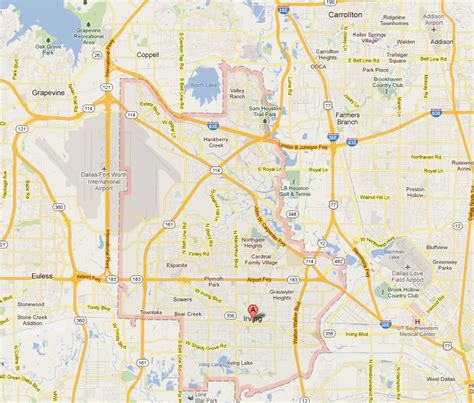 Irving Texas Map
