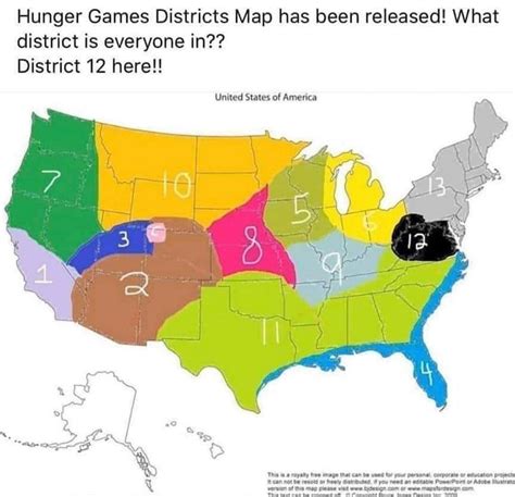 The Districts For The Us Hunger Games Has Been Released Who Ya Got