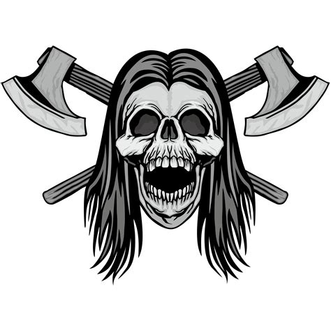 Aggressive Emblem With Skull 552059 Vector Art At Vecteezy