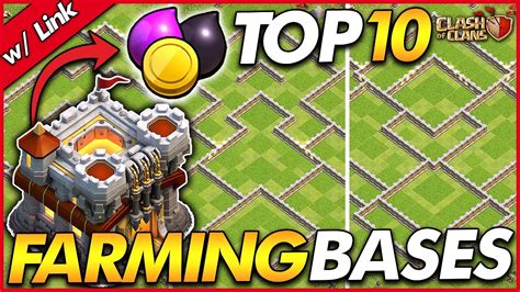 TOP 10 BEST FARMING BASES FOR TH11 TH11 Farming Base W Link Clash