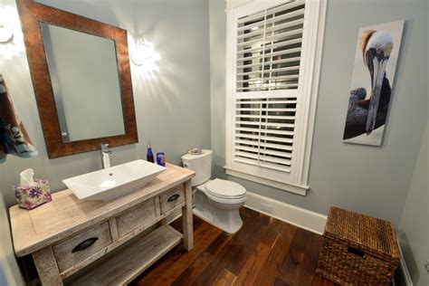 The New Traditional Transitional Powder Room Raleigh By Blue