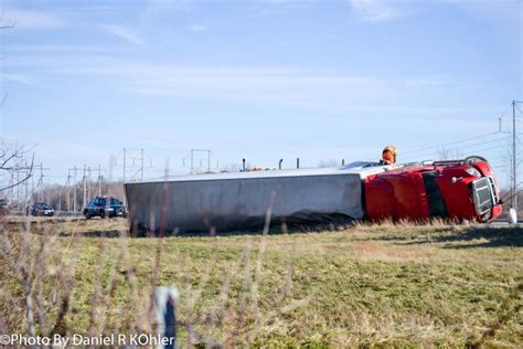 Pennsylvania Man Unhurt After Tractor Trailer Rollver On Thruway