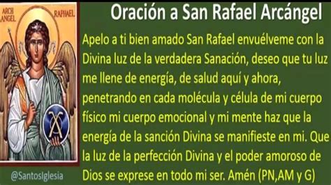 Oracion Al Arcangel San Rafael Para Proteccion Youtube