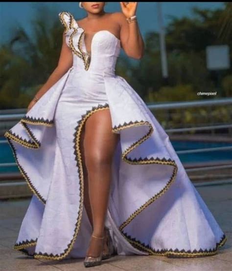 White Elegant Wedding Dresssexy Wedding Dress Wedding Etsy African