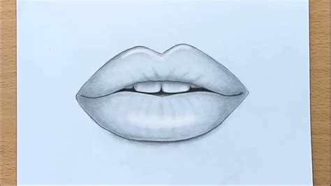 How To Draw Lips By Pencil Step By Step Youtube
